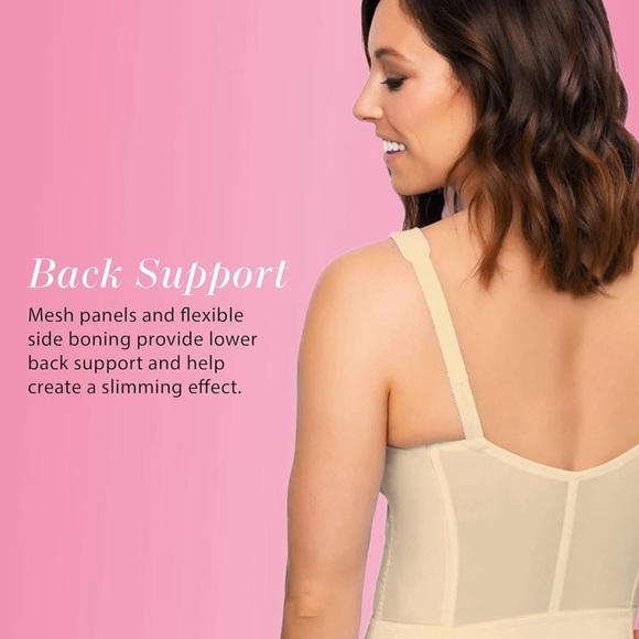 Exquisite Form Wireless Longline Bra with Front Closure 36D NEW - Picture 12 of 13